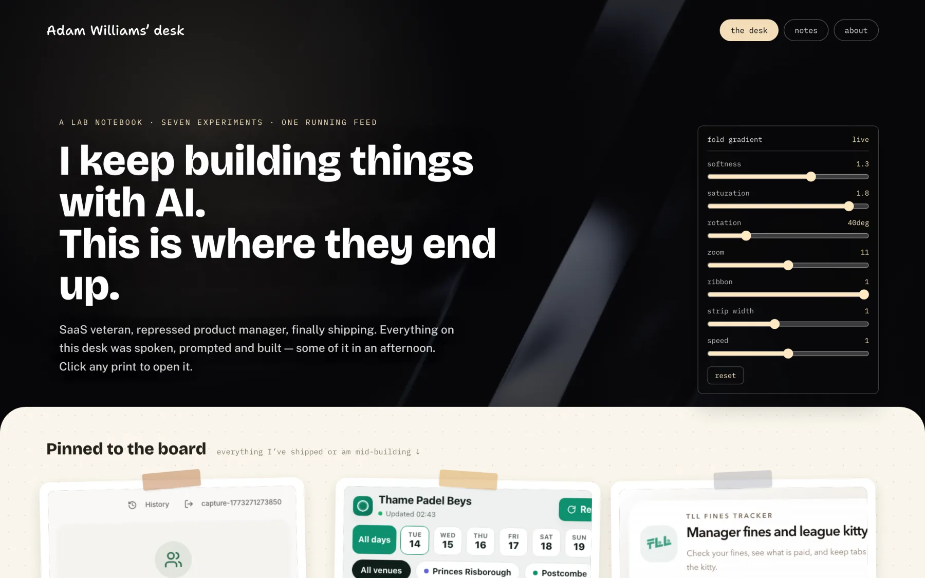 Building This Site hero screenshot